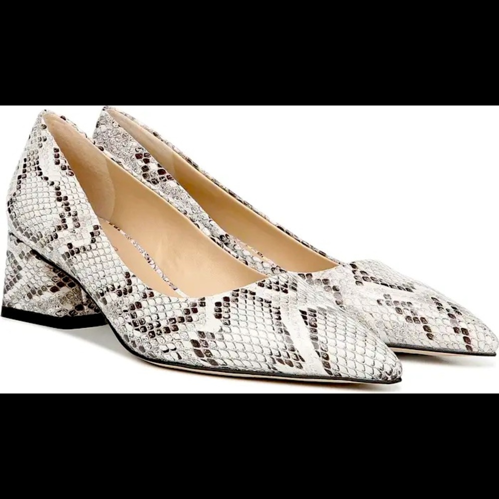 Franco Sarto Snakeskin Low Heels NEVER WORN